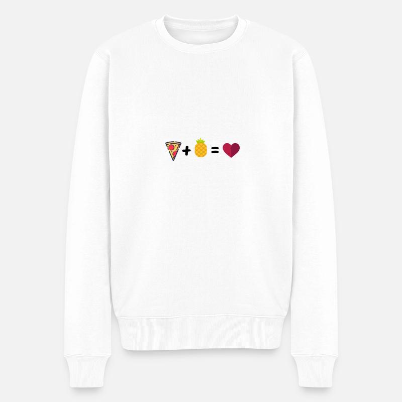 Pizza à l'ananas - Pull Premium bio Homme - blanc