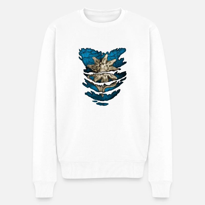 Gebirgsjäger - Déchiré - Soldats et Bundesweh - Pull Premium bio Homme - blanc