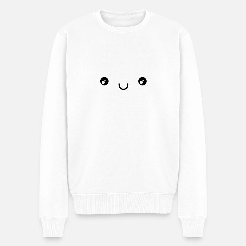 visage - Pull Premium bio Homme - blanc