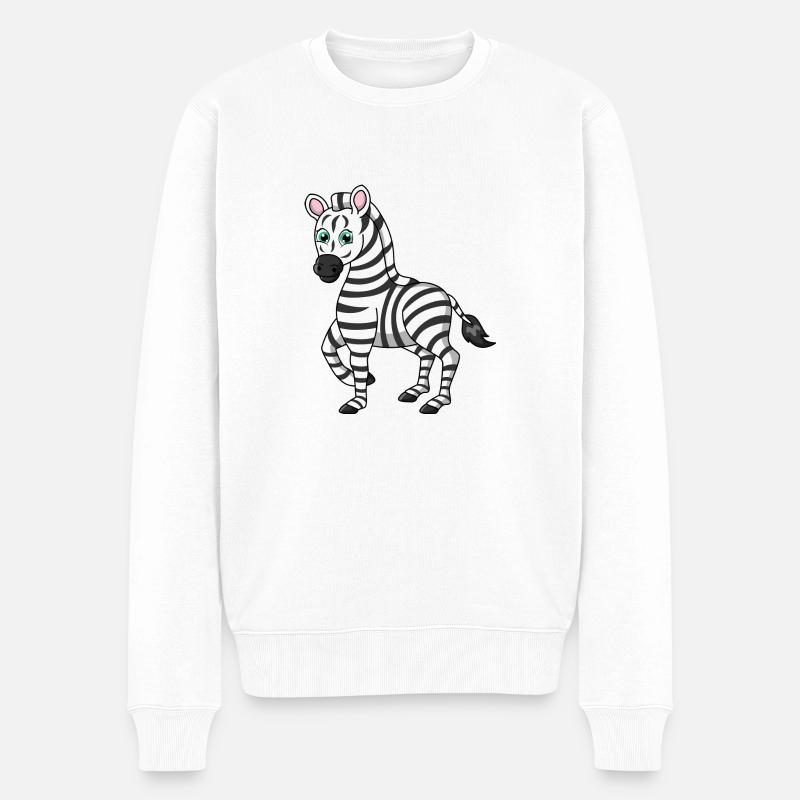 zebra - Pull Premium bio Homme - blanc