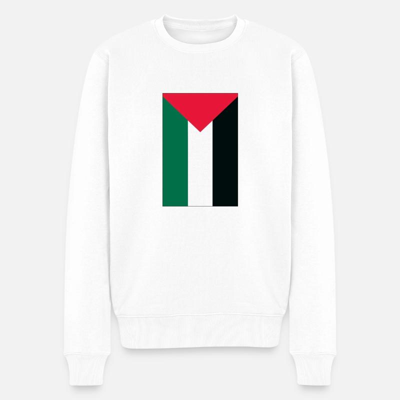 Drapeau palestinien - Pull Premium bio Homme - blanc