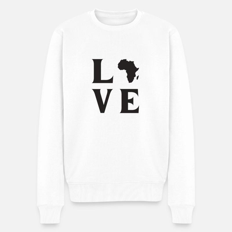 Aimer l’Afrique - Pull Premium bio Homme - blanc