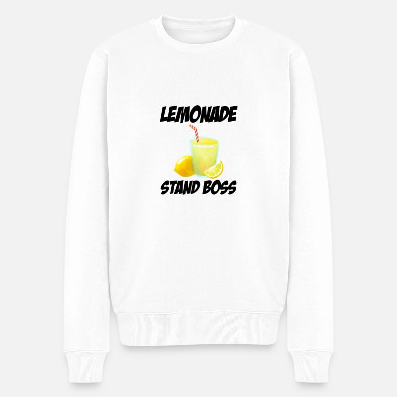 Patron du stand de limonade - Pull Premium bio Homme - blanc