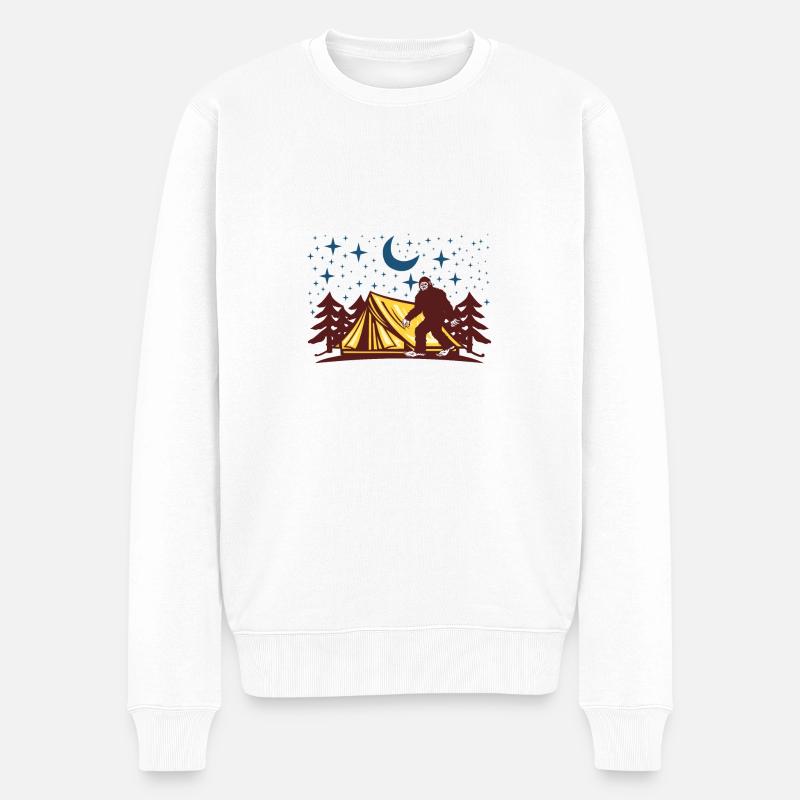 5 Milliarden Sterne Hotel - Männer Premium Bio Pullover - Weiß
