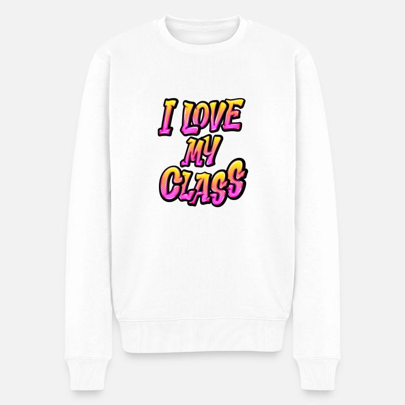 J’aime ma classe - Pull Premium bio Homme - blanc