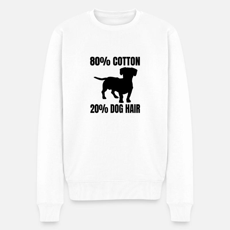 Hunde Dachshund Hundehalter Dackelhund Hund Teckel - Männer Premium Bio Pullover - Weiß