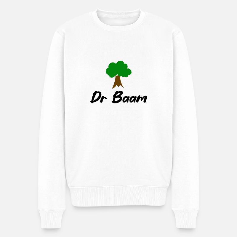 Erzgebirge Baum Gärtner Haamit - Männer Premium Bio Pullover - Weiß