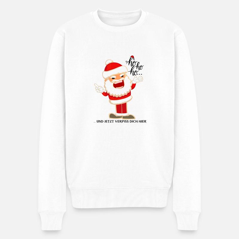 Ugly Santa - Männer Premium Bio Pullover - Weiß