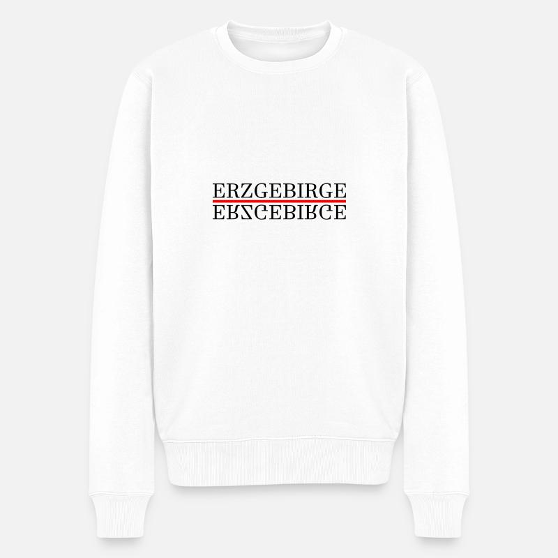 Erzgebirge Heimat - Männer Premium Bio Pullover - Weiß