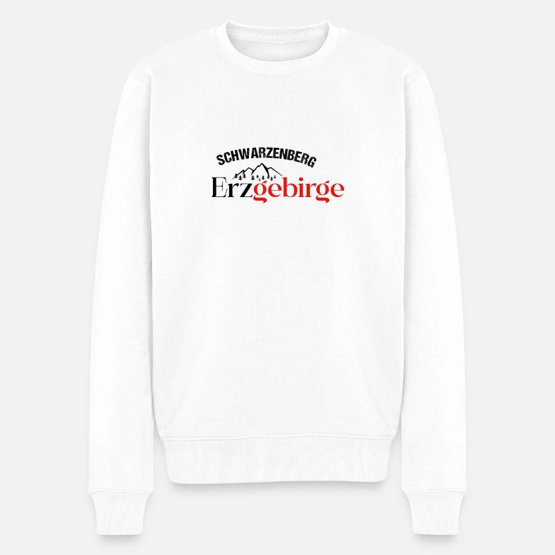 Erzgebirge Haamit Schwarzenberg - Männer Premium Bio Pullover - Weiß