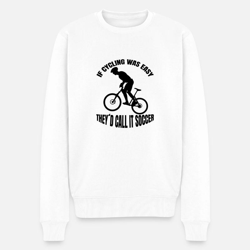 Vélo Vélo VTT Vélo Tour à vélo - Pull Premium bio Homme - blanc