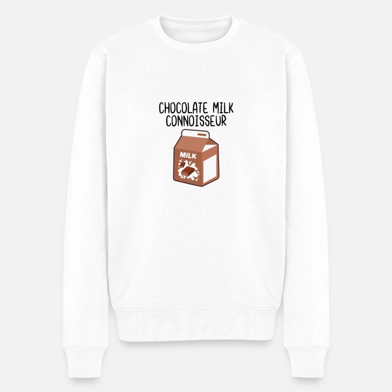 Connaisseur au lait au chocolat - Pull Premium bio Homme - blanc