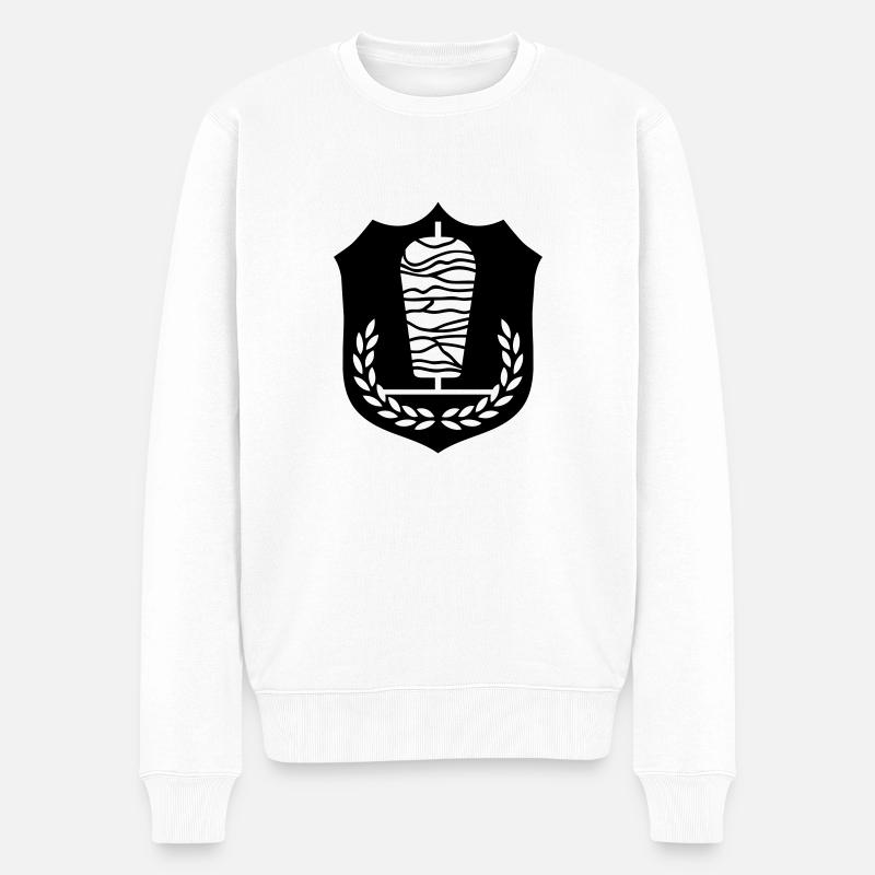 Döner Wappen - Männer Premium Bio Pullover - Weiß