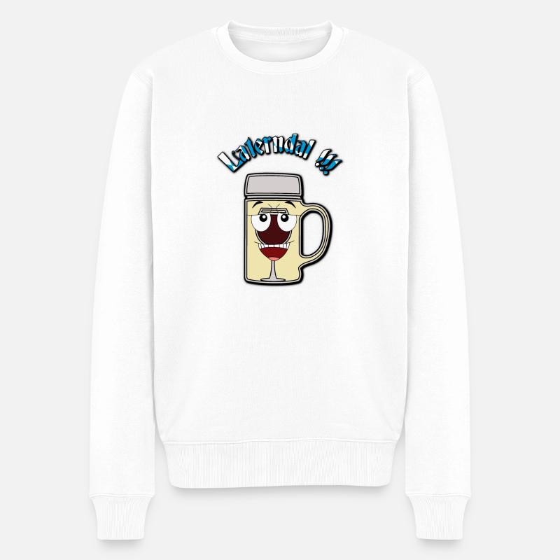 Laternenmaß / Laterne / Laterndal V2 - Männer Premium Bio Pullover - Weiß