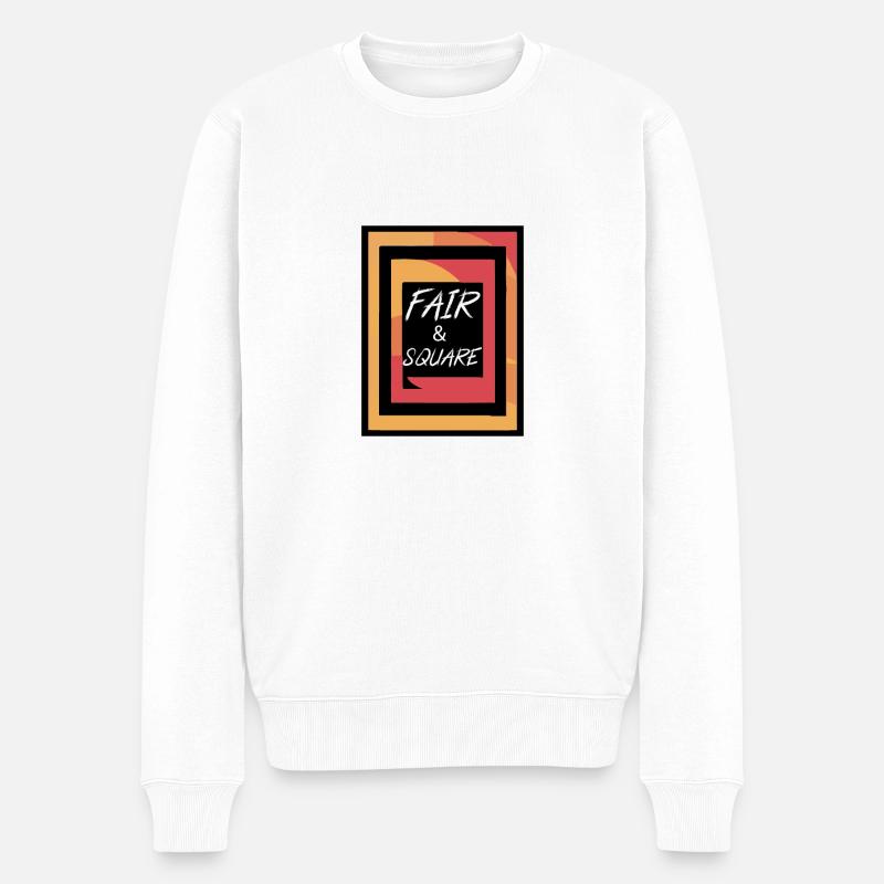 GÄNSE UND GANDER - Männer Premium Bio Pullover - Weiß