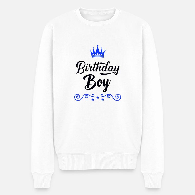 Garçon d’anniversaire - Pull Premium bio Homme - blanc