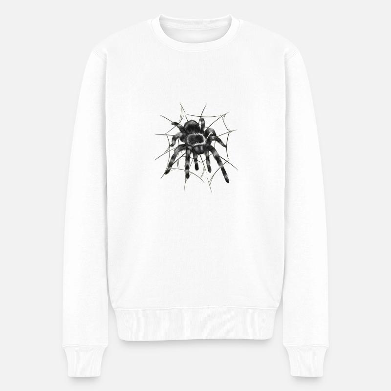 Tarentule noire - Pull Premium bio Homme - blanc