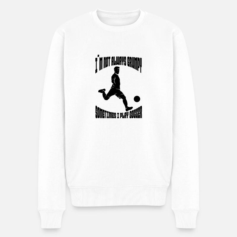 Fußballmannschaft Fußballdesign Fußballspieler - Männer Premium Bio Pullover - Weiß