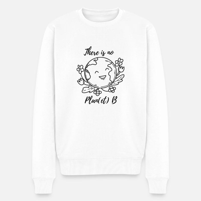 Il n’y a pas de Plan(et) B - Pull Premium bio Homme - blanc