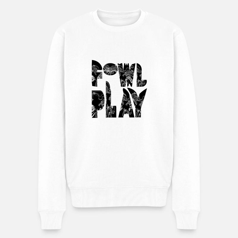JEU DE VOLAILLE - Pull Premium bio Homme - blanc