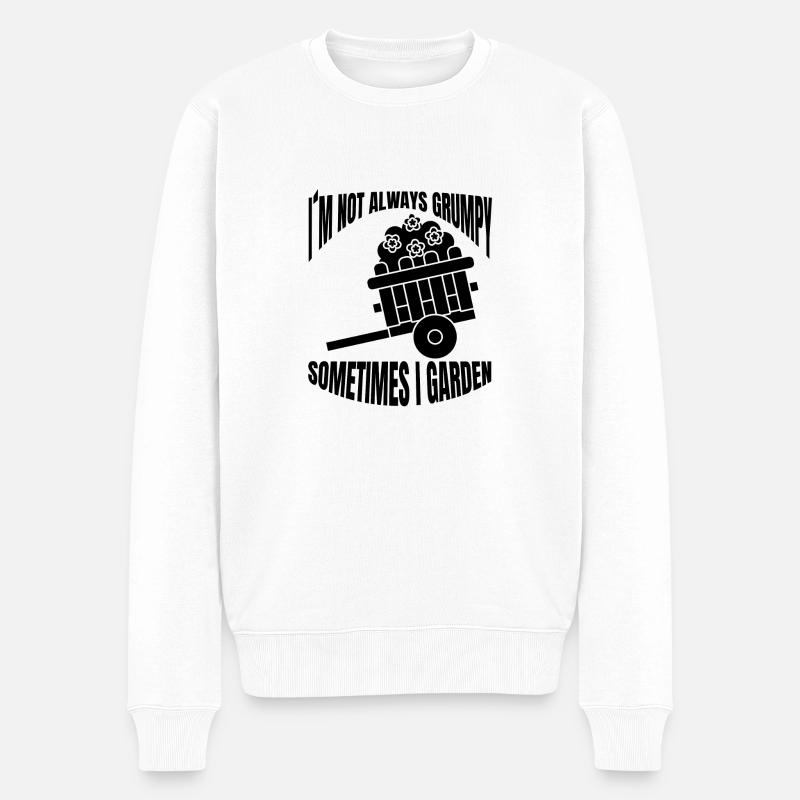 Garten Geschenk Gärtner Hobbygärtner Obstgarten - Männer Premium Bio Pullover - Weiß