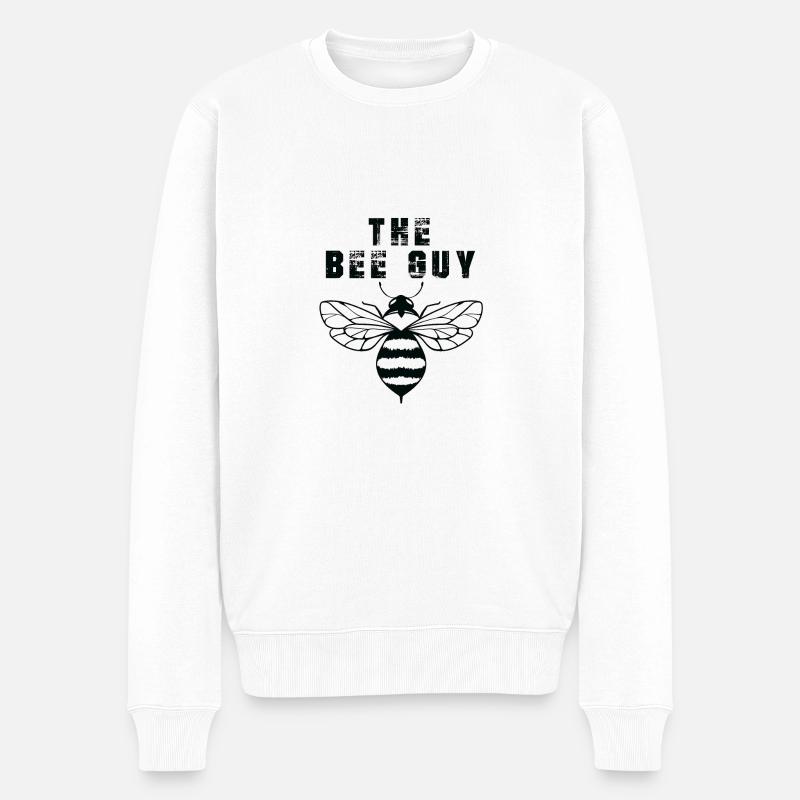 Imker Honig Bienenzüchter - Männer Premium Bio Pullover - Weiß