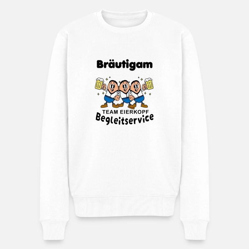 Bäutigam Begleitservice - Männer Premium Bio Pullover - Weiß