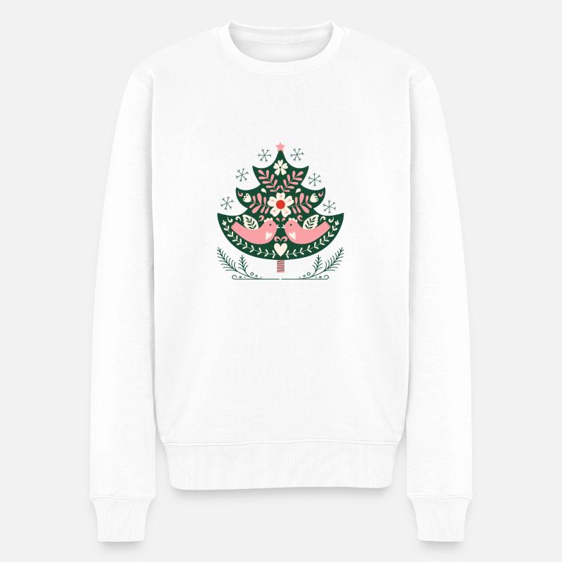 Cute Christmas Tree - Männer Premium Bio Pullover - Weiß