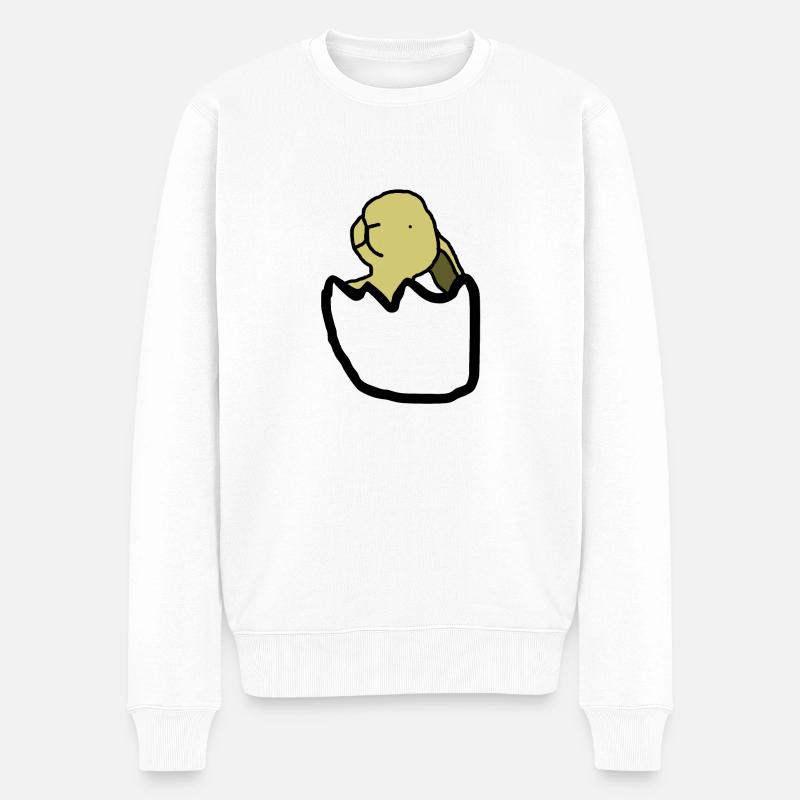 Hase Kaninchen - Männer Premium Bio Pullover - Weiß