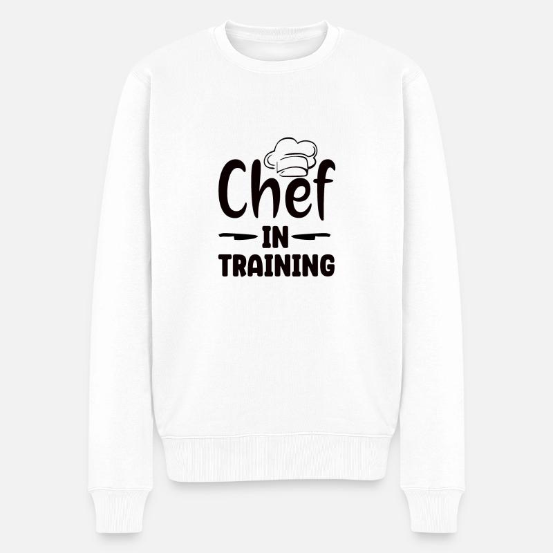 Chef en formation - Pull Premium bio Homme - blanc