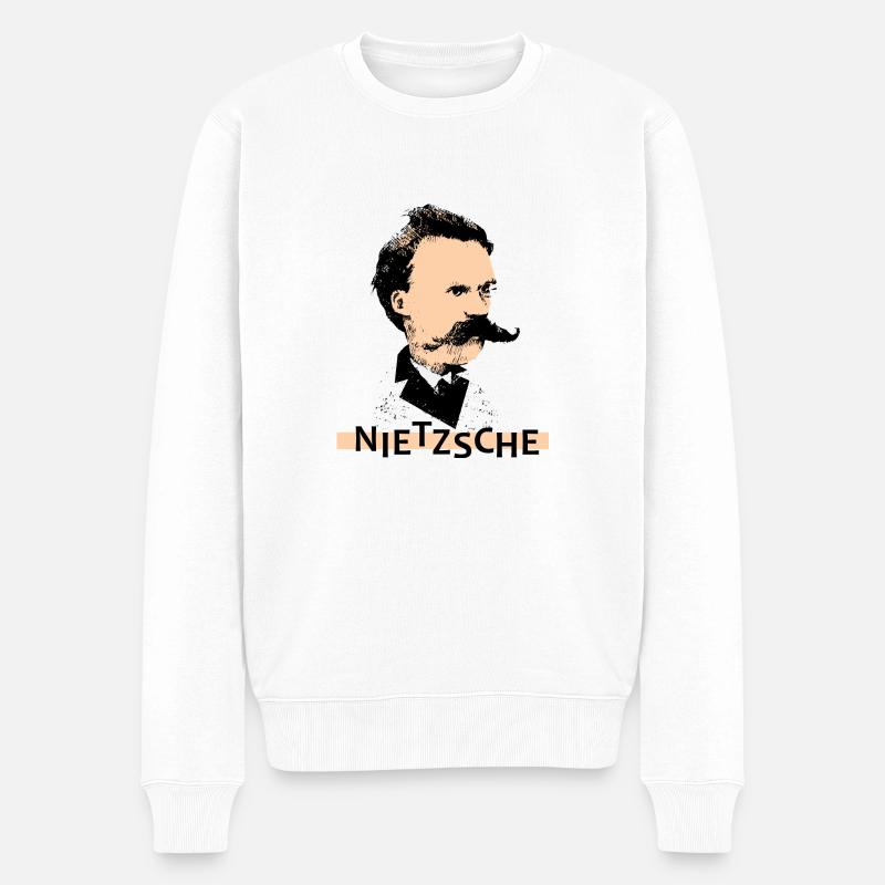 Nietzsche - Men's Premium Organic Jumper - white