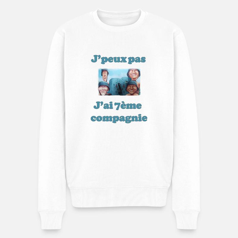 j'peux pas j'ai 7eme - Pull Premium bio Homme - blanc