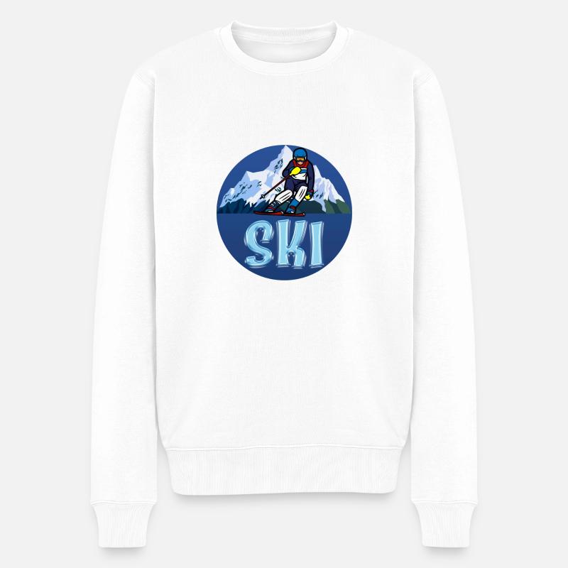 SKI - Pull Premium bio Homme - blanc