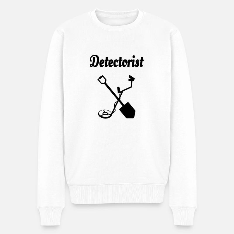Détecteur de métaux - Pull Premium bio Homme - blanc