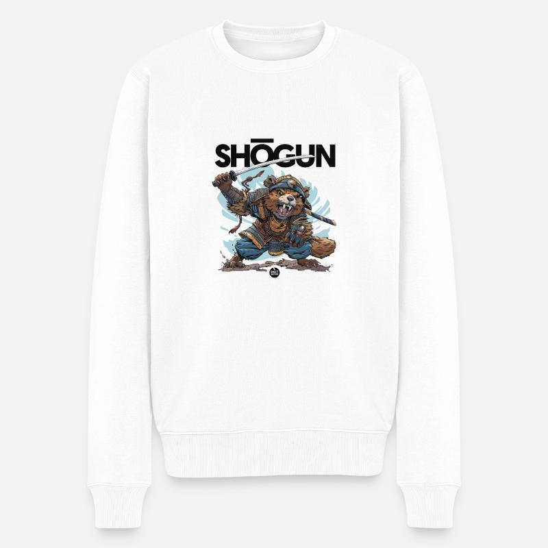 Shogun féroce - Pull Premium bio Homme - blanc