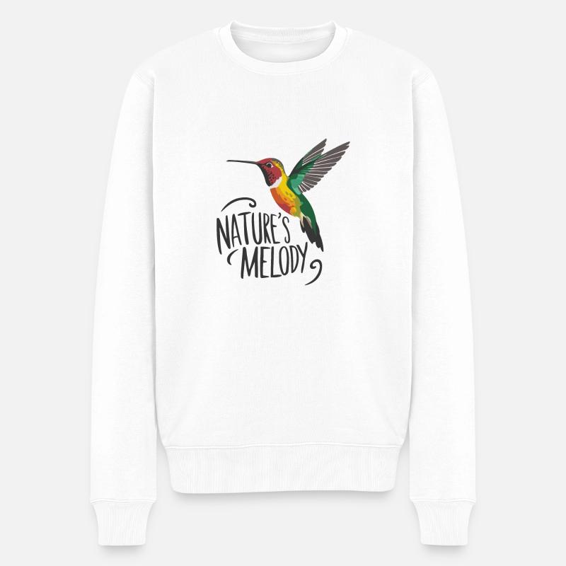 LA MÉLODIE DE LA NATURE - Pull Premium bio Homme - blanc