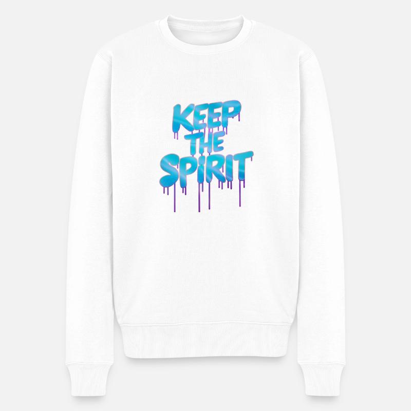 GARDEZ L’ - Pull Premium bio Homme - blanc