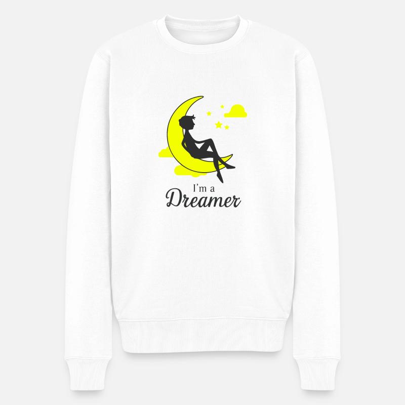 JE SUIS UN RÊVEUR - Pull Premium bio Homme - blanc