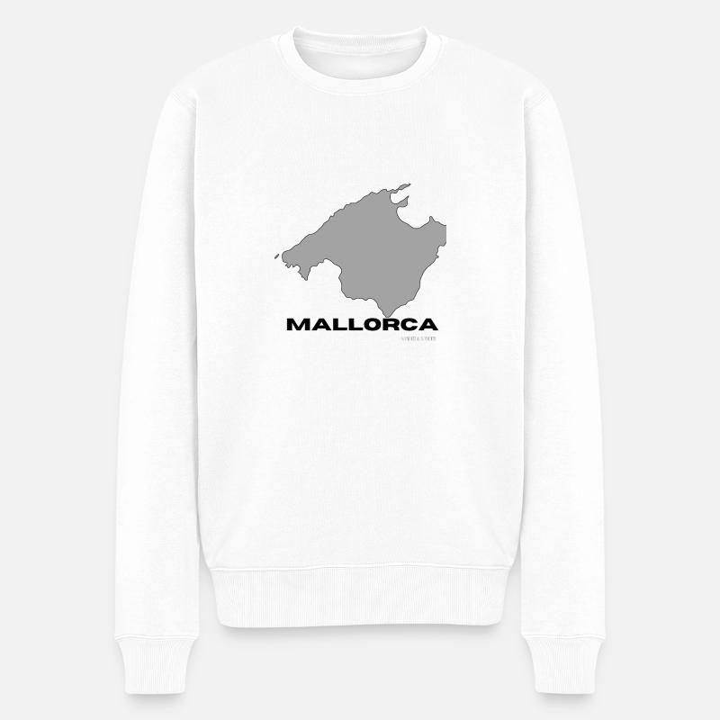 Mallorca - Männer Premium Bio Pullover - Weiß