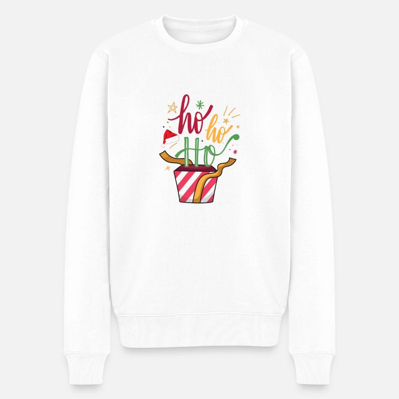 ho ho ho - Pull Premium bio Homme - blanc
