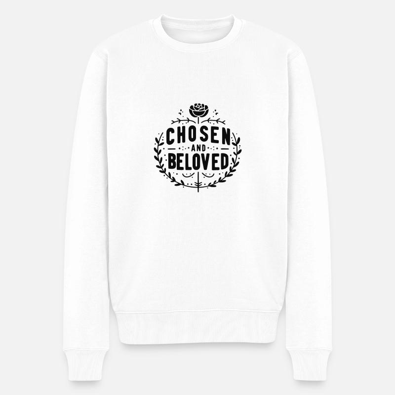 Choisi et aimé - Pull Premium bio Homme - blanc