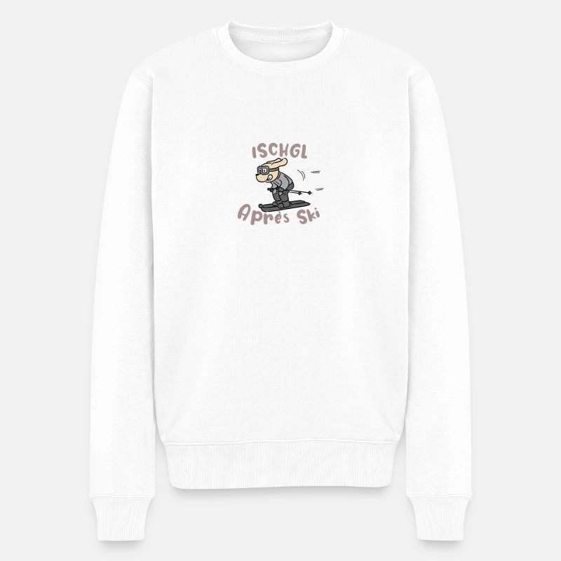 Ischgl Après Ski - Männer Premium Bio Pullover - Weiß