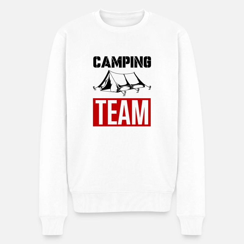 L’équipe du camping - Pull Premium bio Homme - blanc