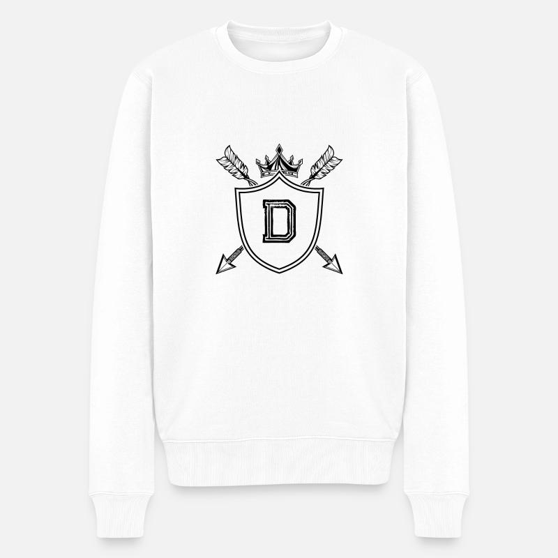 D - Pull Premium bio Homme - blanc