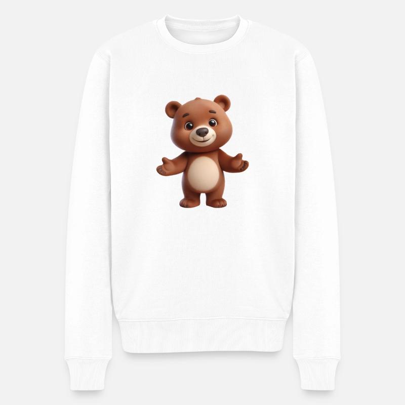 Ours 2 - Pull Premium bio Homme - blanc