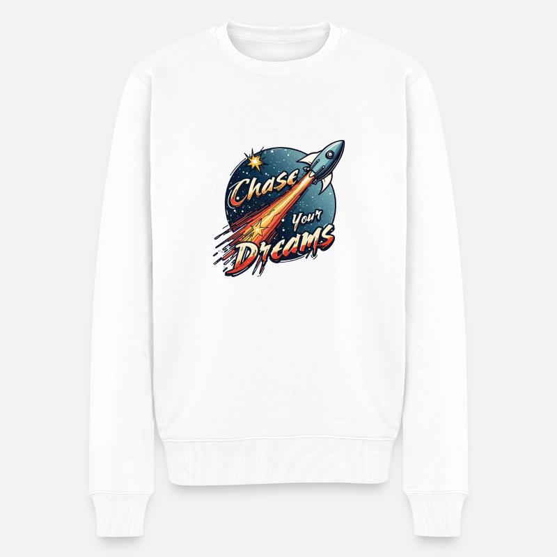 CHASSEUR DE RÊVES - Pull Premium bio Homme - blanc