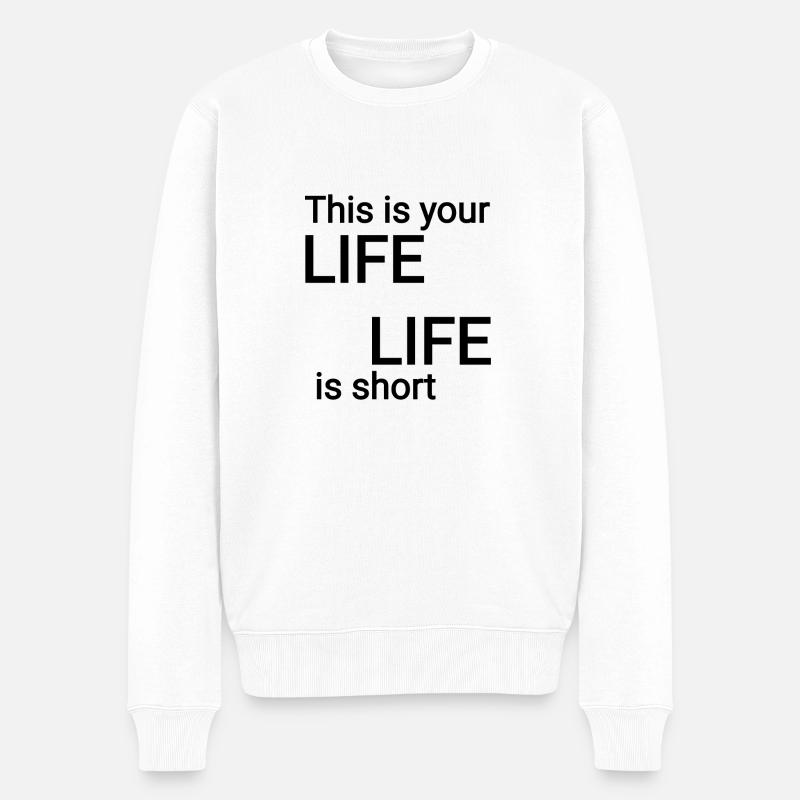 Votre texte de vie - Pull Premium bio Homme - blanc
