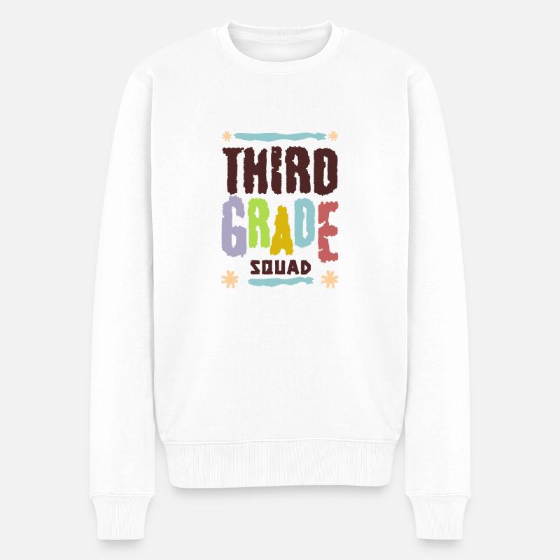 Squad école de troisième année - Pull Premium bio Homme - blanc