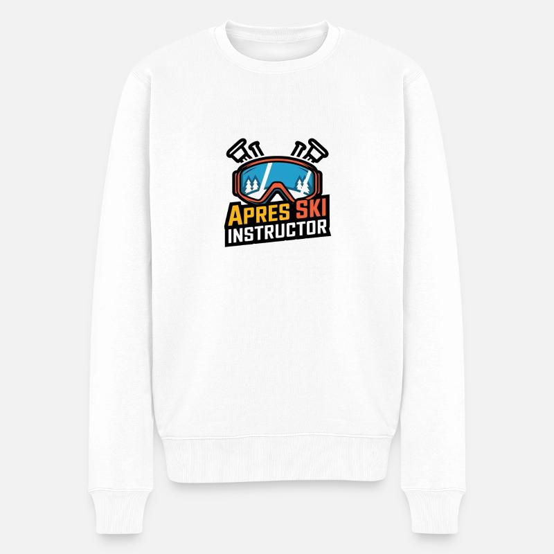 Moniteur d’après-ski - Pull Premium bio Homme - blanc