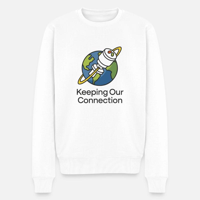 GARDER LE LIEN - Pull Premium bio Homme - blanc